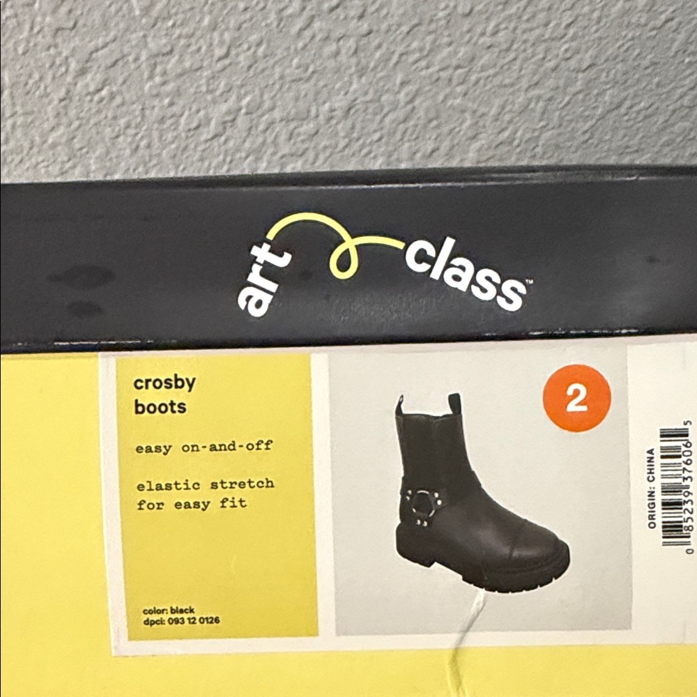 art class Black Kids Ankle Boots with Ring Strap - Picture 7 of 7